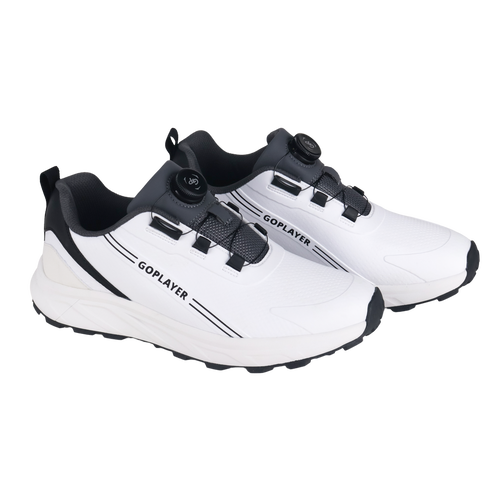 GoPlayer StartDrive Golf Knob Men's Shoes (White/Black)