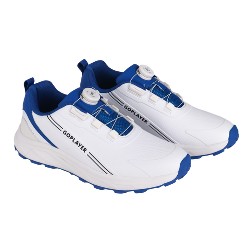 GoPlayer StartDrive Golf Knob Men's Shoes (White/Blue)