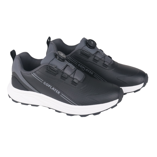 GoPlayer StartDrive Golf Rotary Knob Men's Shoes (Black)
