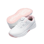 GoPlayer EliteLinks 高爾夫旋鈕女鞋(白粉)
