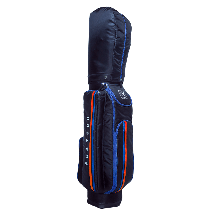 PGA 9" exquisite fabric bag (black with blue)
