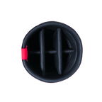 PGA 9" exquisite fabric bag (red and black)