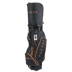 PGA TOUR 5孔磨砂皮革桿袋(黑)