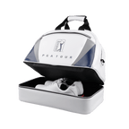 PGA 雙層衣物袋(白配銀藍)