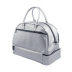 PGA 雙層衣物袋(銀配藍白)