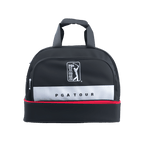 PGA精緻布雙層衣物袋(黑配白紅)