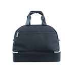 PGA精緻布雙層衣物袋(黑配藍白)