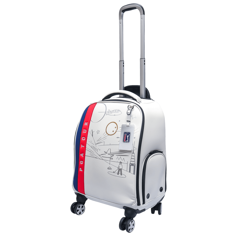 PGA拉桿四向輪衣物袋(白)