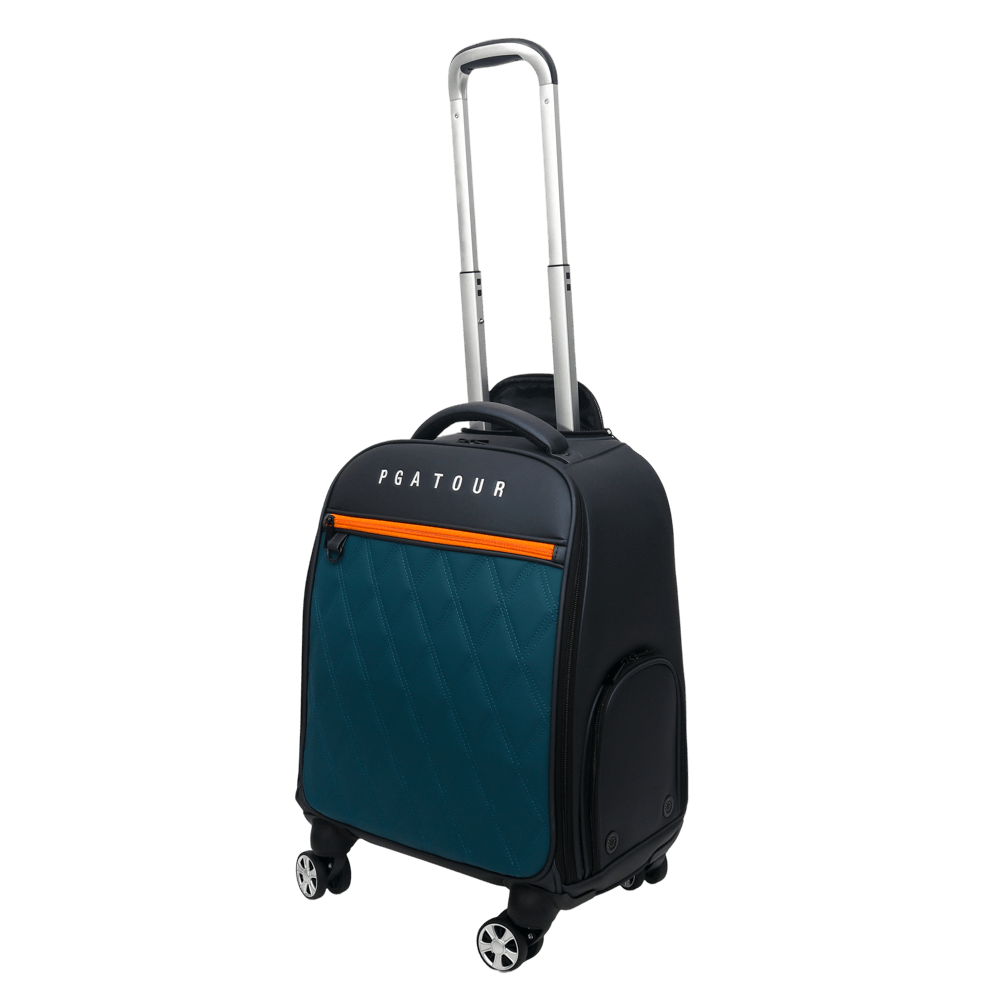 PGA TOUR有輪拉桿衣物袋(黑綠)