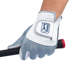 PGA Men's Golf Elastic Non-slip Gloves (White Gray)