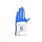 PGA Men's Golf Elastic Cloth Anti-Slip Gloves (White Blue)