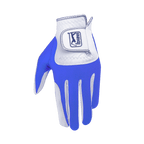 PGA Men's Golf Elastic Cloth Anti-Slip Gloves (White Blue)