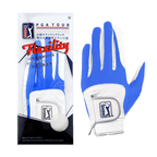 PGA Men's Golf Elastic Cloth Anti-Slip Gloves (White Blue)