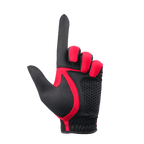 PGA男高爾夫彈性布防滑手套(黑紅)