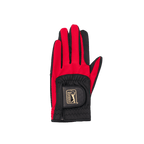 PGA男高爾夫彈性布防滑手套(黑紅)