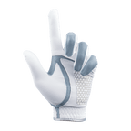 PGA women's golf elastic cloth non-slip gloves (white and green)