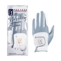 PGA女高爾夫彈性布防滑手套(白灰)
