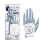 PGA women's golf elastic cloth non-slip gloves (white and green)
