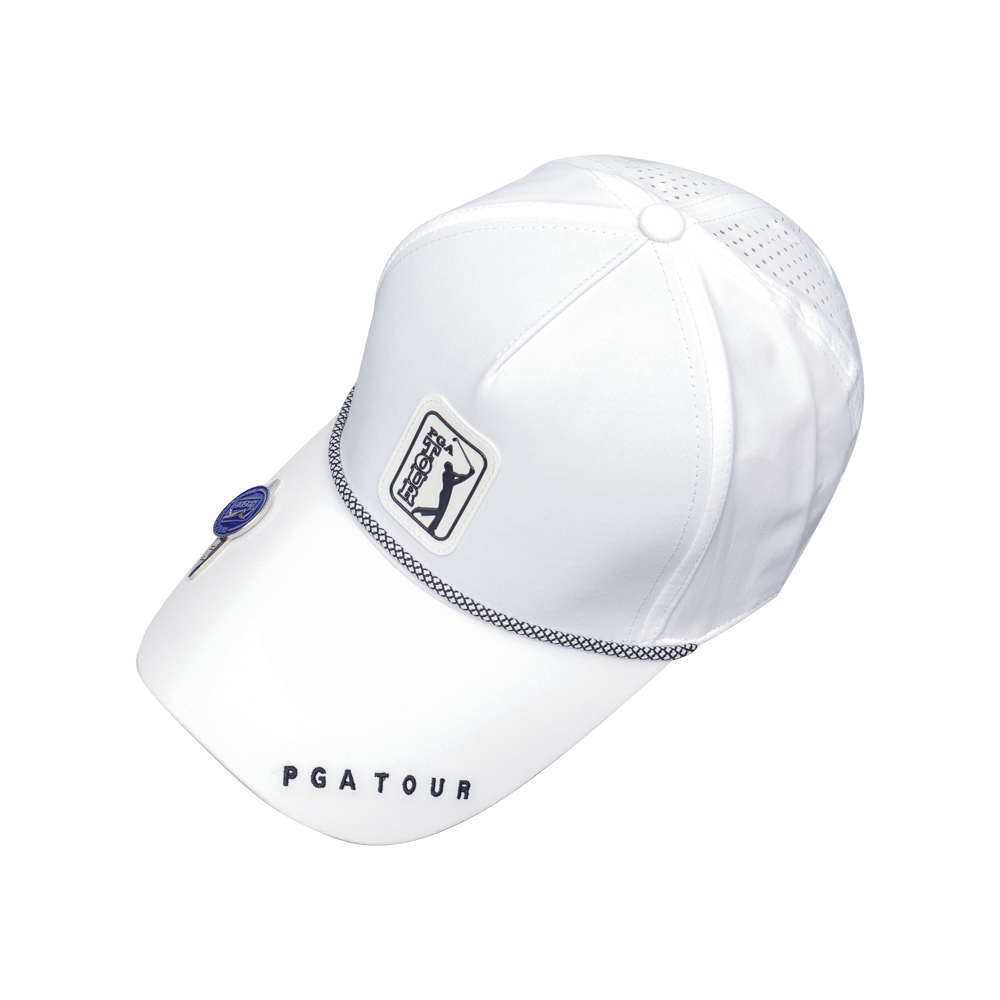 PGA TOUR高爾夫經典球標帽(純白)