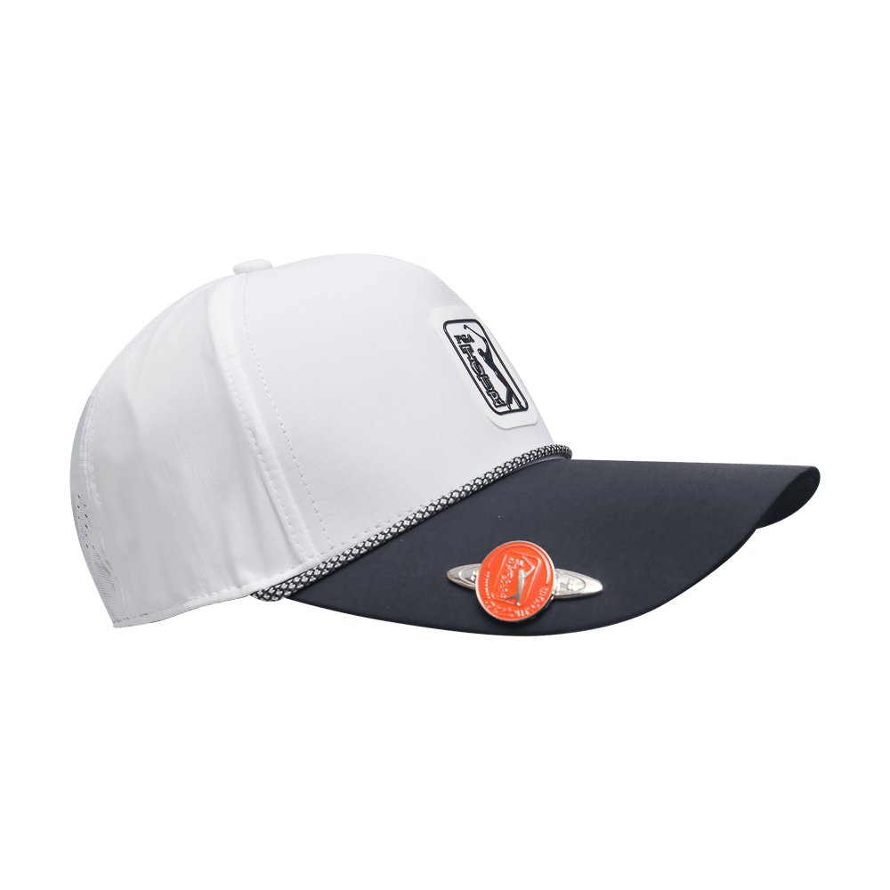 PGA TOUR高爾夫經典球標帽(白)