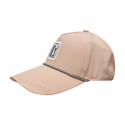 PGA TOUR高爾夫經典球標帽(卡其)