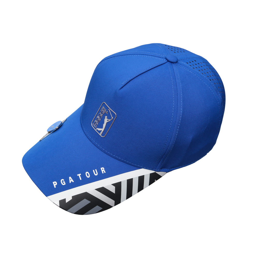 PGA TOUR高爾夫印花球標帽(寶藍)