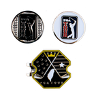 PGA TOUR hexagonal base + double cap clip (black)
