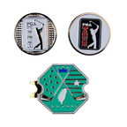 PGA六角底座+雙帽夾(湖綠)