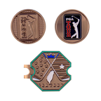 PGA六角底座+雙帽夾(銀)