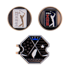 PGA六角底座+雙帽夾(古銀)