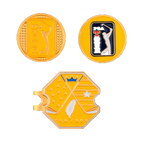 PGA六角底座+雙帽夾(金)