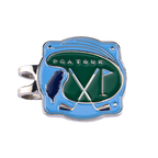 PGA淡藍果嶺底座+雙帽夾