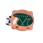 PGA亮橘果嶺底座+雙帽夾