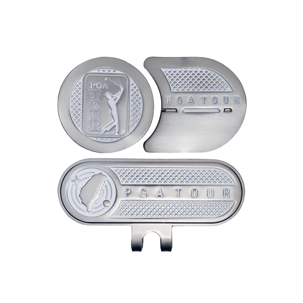 PGA高爾夫指向球標(白)