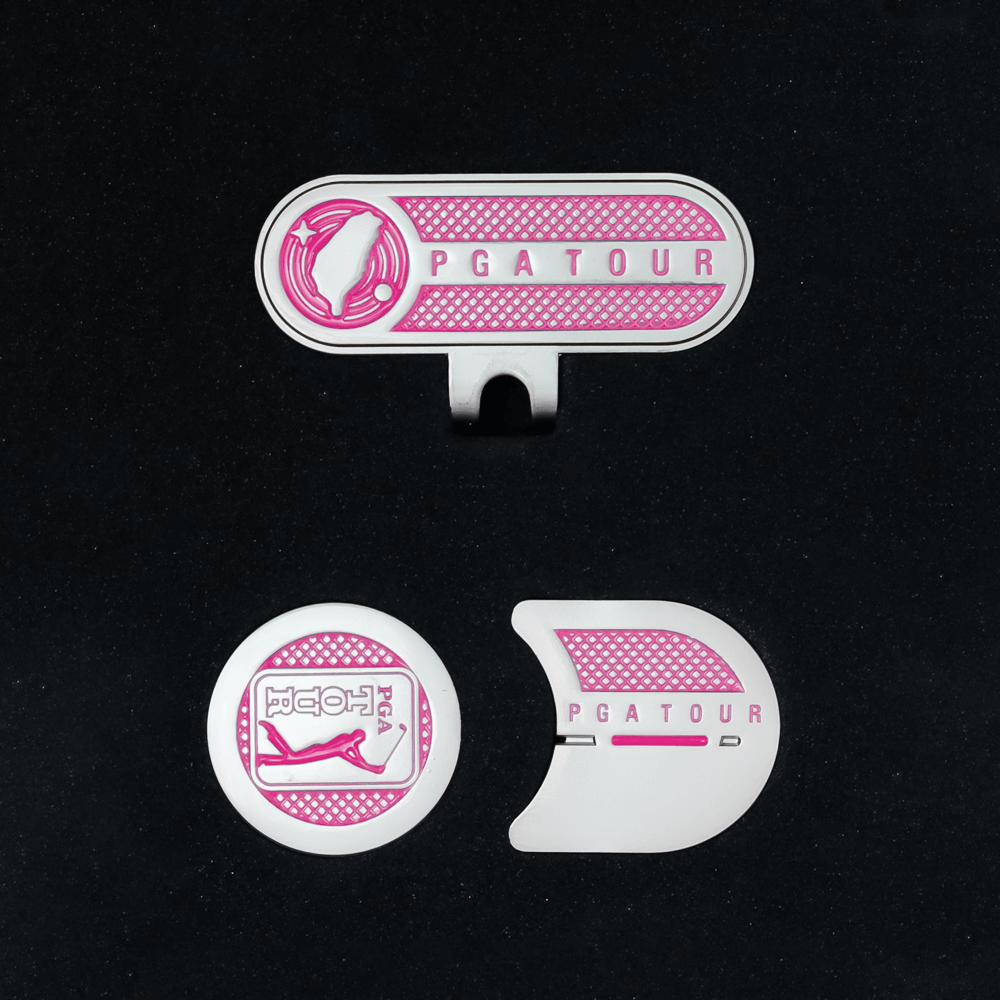 PGA高爾夫指向球標(洋紅)