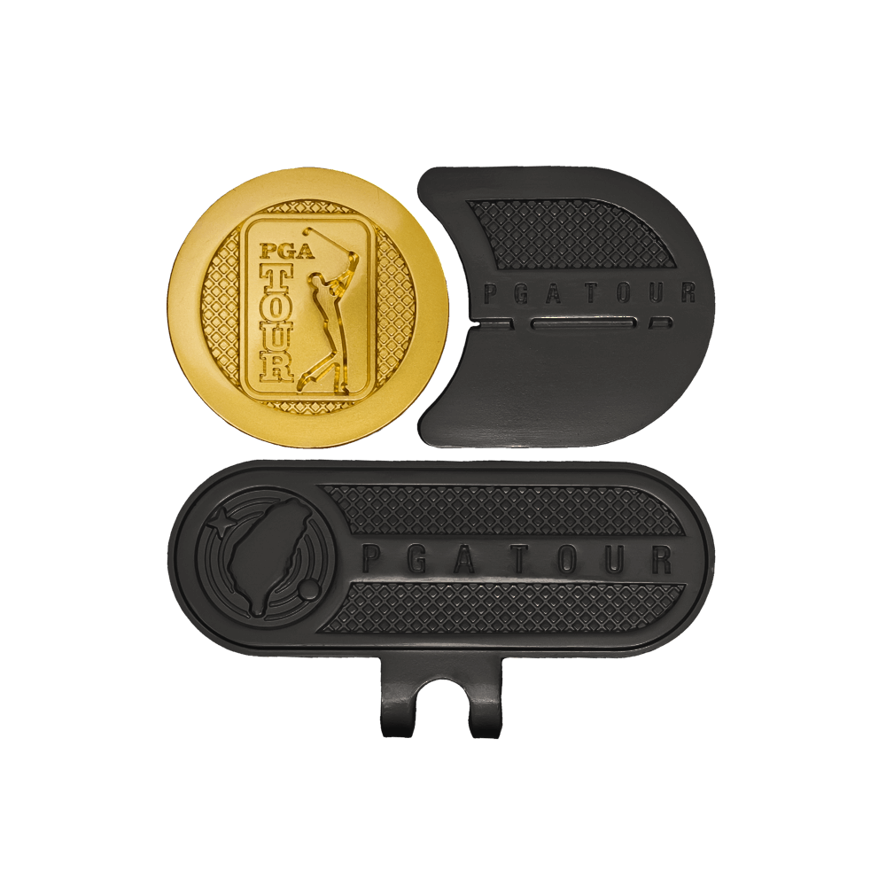 PGA高爾夫指向球標(黑)