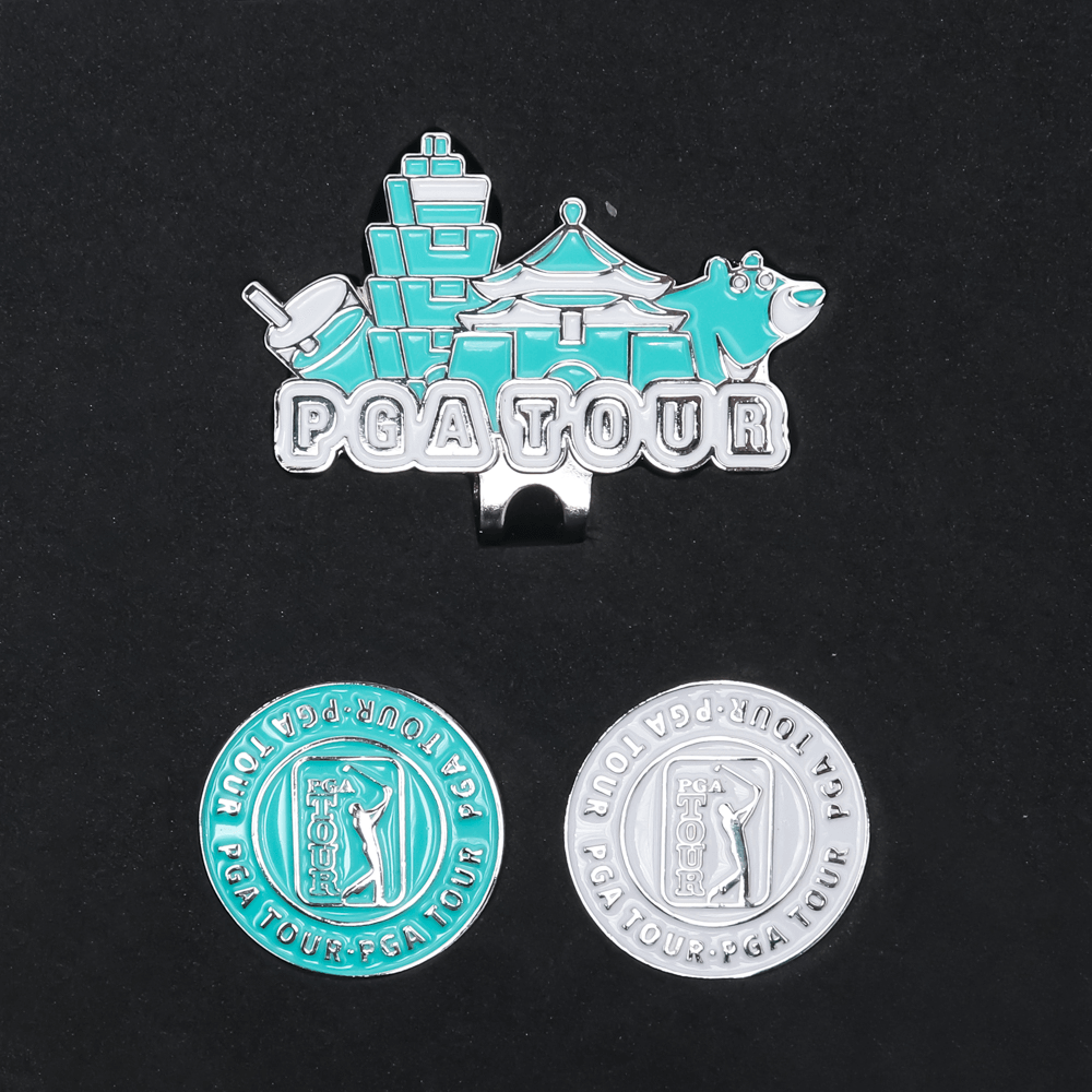 PGA TOUR台灣限定球標帽夾(橘)
