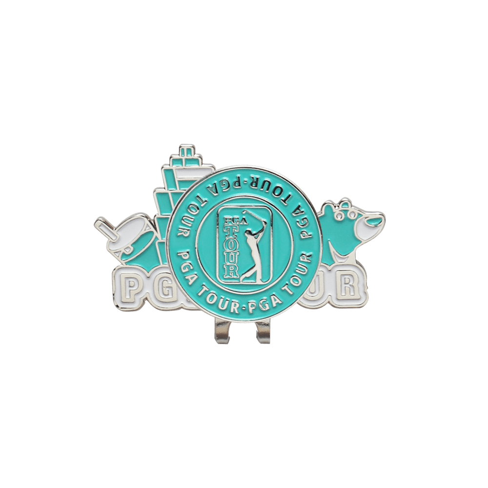 PGA TOUR台灣限定球標帽夾(湖綠)