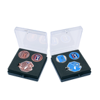 PGA六角底座+雙帽夾(深藍)