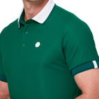 Color-blocked short-sleeved shirt