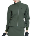 高爾夫防風防潑水長袖外套(軍綠)