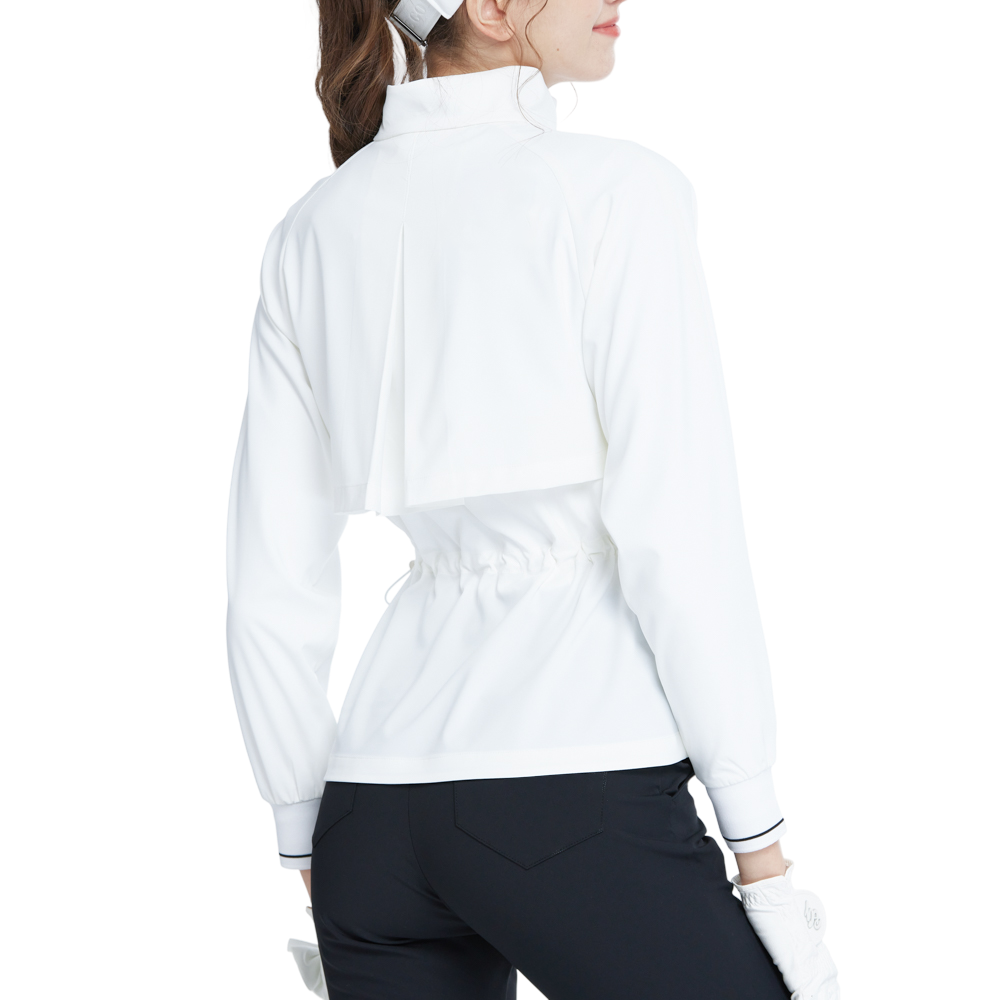 Golf windproof and water-repellent long-sleeved jacket (white)