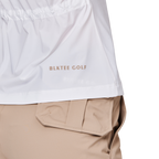 Ribbed neckline fitted waist women's short-sleeved top