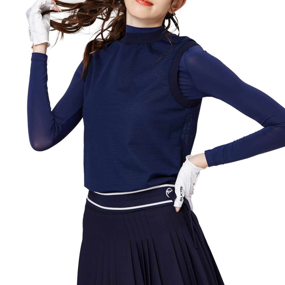 Mesh Faux Two-Piece Sunscreen Ice Silk Sleeve Cover