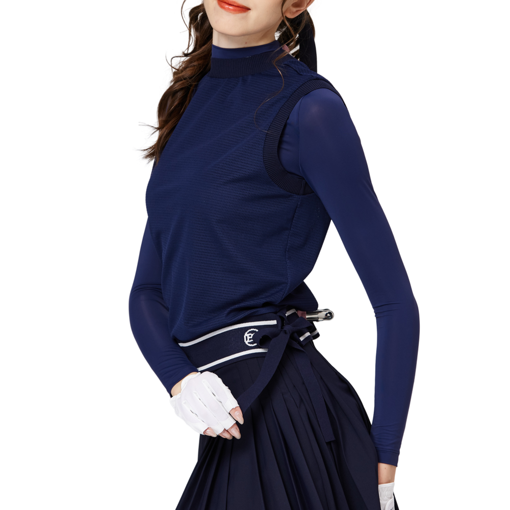 Mesh Faux Two-Piece Sunscreen Ice Silk Sleeve Cover