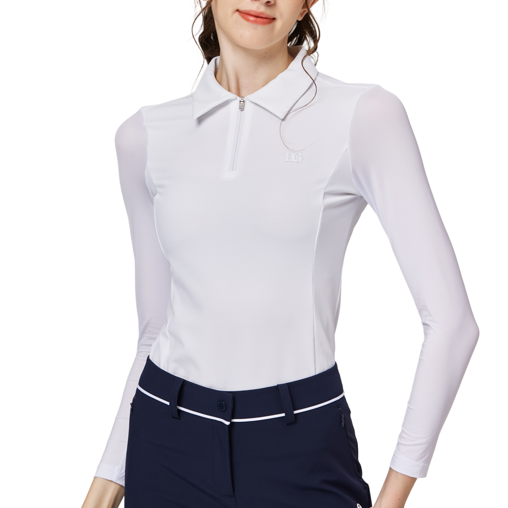 Zippered lapel ice silk sun protection sleeves