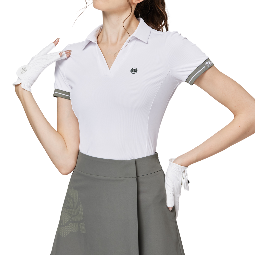 V-neck women's short-sleeved top