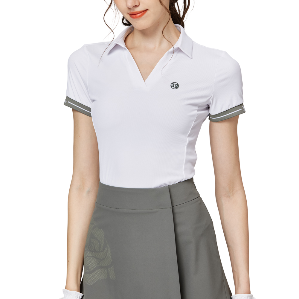 V-neck women's short-sleeved top