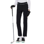 Thin elastic waist split women's trousers