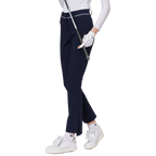 Thin elastic waist split women's trousers